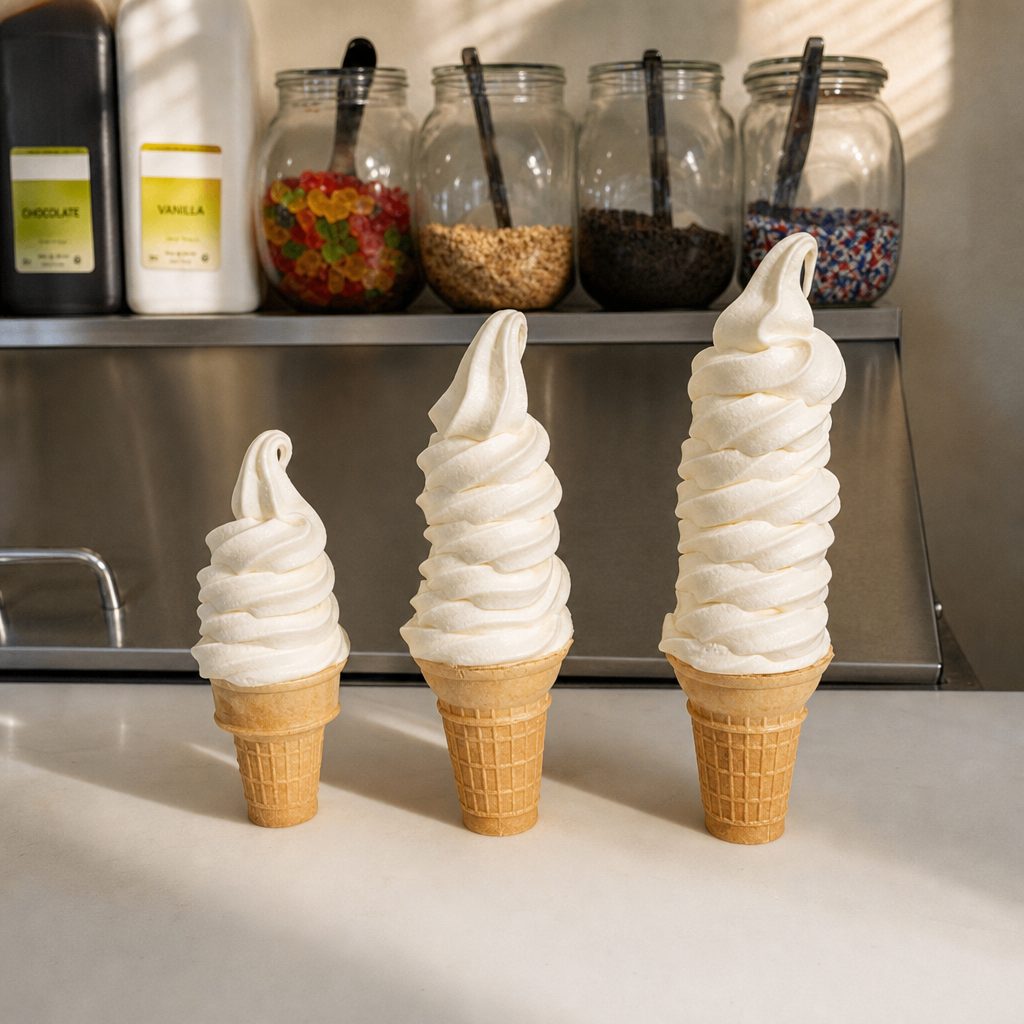 16oz Soft Serve Ice Cream Cup.